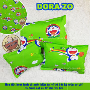 [HỎA TỐC] Gối đinh lăng cho bé sơ sinh và trẻ em vỏ cotton TLprint thấm hút họa tiết dễ thương Urombaby