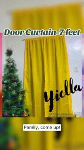 PARES PARES na Kulay ng Kurtina Plain Yellow Non Ring Curtain House & School Decoration - Door Window Shelves Board Divider Barrier even in Vehicles can use to cover from sunlight (from small size curtain to big sizes)