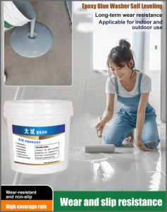 Floor Paint Light Gray Scratch Resistant Floor Coating Medium Gray Abrasion Resistance No Hard Lumps
