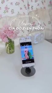 Giá đỡ điện thoại máy tính bảng hợp kim nhôm xoay 360 kệ xem phim livestream