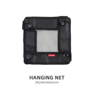 Camping Table Portable Hanging Net Basket M XL Folding Table Storage Rack Mesh Bag Hook Holder for Outdoors Cookware Organizer Weatherproofed Camping Table Organizers Bag Space Efficient Outdoor Accessory