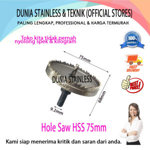 Hole Saw HSS 75mm pembolong lubang