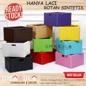 Laci Rotan Sintetis Warna Warni Minimalis Terbaru Hanya Laci Sorog Saja