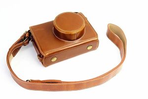 Camera Bag Case for Fujifilm Fuji X100 X100S Battery Opening Luxury PU Leather With Strap