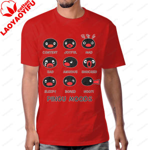 [Local Stock] VCC Pingu Moods Funny Internet Meme Graphic Printed T-Shirt Fashion Casual Loose Harajuku Hip Hop Streetwear Summer Women Man Tshirt