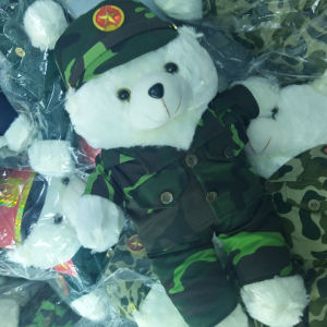 (gấu bông siêu cute) thú nhồi bông mặc đồ lính đầy đủ các mẫu gấu bông mặc đồ bộ đội K03 K07 K20 – chubodoistore