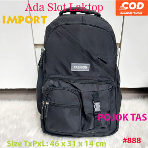 Tas Ransel Sekolah Backpack Korea Import Wanita Perempuan SD SMP SMA Anti Air Import Murah 888
