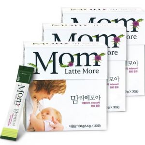 Mom Latte More Breast Milk Tea – 30 Packets – Sweet Orange Flavor Powder Drink – Easy & Convenient for Breastfeeding Moms – 100% Original from Korea