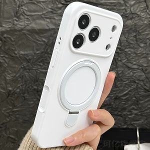 Liquid Silicone for Magsafe Case for iPhone 17 16 11 12 13 14 15 Pro Max Air Magnet Stand Holder Camera Control Button Cover