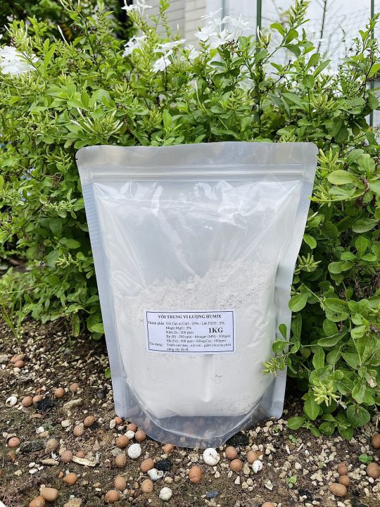 Vôi bột nông nghiệp 1kg, xử lý đất  cải tạo đất bón cây