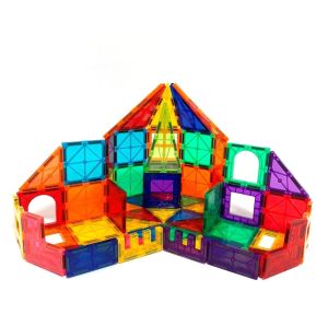 EARTHSCOPE WonderMags 60 Tiles - 3D Magnetic Tiles Building Blocks Educational STEM Toy - Perfect Gift For Children Early Learning & Development