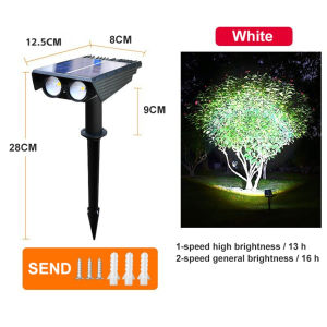 Warmtaste Solar Spotlight High Brightness Ground Plug Lawn Light Suitable For Villa Garden Landscape Decorative Light