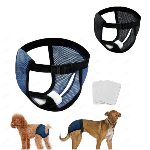 Pet Diapers Adjustable Breathable Polyester Protective Pants Indoor Outdoor Antiharassment Panties For Female Dog