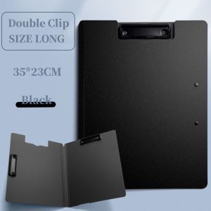 Clip Board Long Folder Clipboard Long With Cover 2 Fasteners Clipboard With Storage 23x35 cm