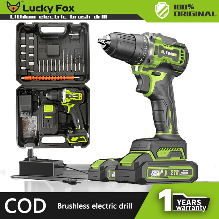 Brushless impact drill, cordless brushless electric drill, three modes ...