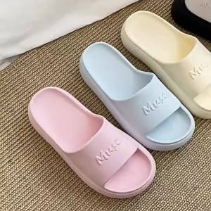 [Free Shipping] WomenS Thick-Soled Slippers Spring/Summer 2025 New Model Non-Slip Height-Increasing Beach Sandals Ins-Style Girly Cool Slippers For Outdoor Wear