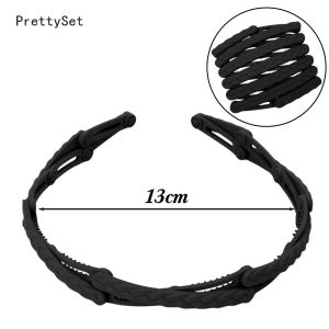 Phong cách Hàn Quốc tai của lúa mì không trượt bezel bờm tóc băng đô co giãn di động có thể gập lại nối dài băng đô màu trơn nữ phụ nữ Phụ kiện tóc