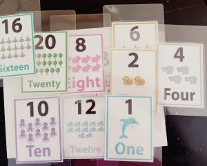 Numeric flash cards  | number identification cards | learning tool for kids | good gift for kids/ number flashcards