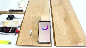 Foshan clean wood-look covering 8mm laminate floor embossed laminate flooring golden pine HDF glueless laminate flooring