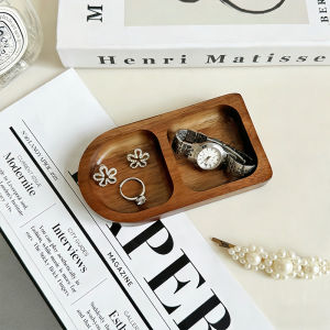 Wooden Jewellery Display Tray Solid Wood Perfume Shelf Jewelry Cosmetic Storage Tray Entrance Key Storage Tray