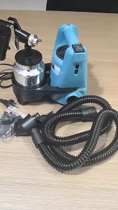 Household Electric Paint Spray Gun Kit Aluminum Cup Copper Nozzle Portable Sprayer for Home Improvement & Color Mixing