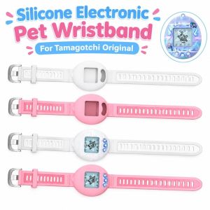 NEXTYOO Có thể điều chỉnh. Vòng đeo tay điện tử cho thú cưng Di động Silicone Vòng đeo tay bảo vệ Chống trầy xước Dây đeo cổ tay thú ảo Cho Tamagotchi phiên bản gốc. Phụ kiện chơi game thú ảo