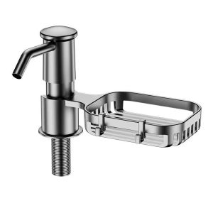 Universal Household Sink Liquid Soap Dispenser With Tube Stainless Steel Kitchen Soap Dispenser