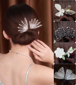 Sunrichh กิ๊บติดผม รูปดอกคามิเลีย ประดับโบว์ ระดับสูง