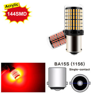 KEBIDU 2PCS Shift Signal Brake lamp T20 7440 7443 W21W 1157 BAY15D Canbus LED Lamps 1156 BA15S P21W 3014 144smd