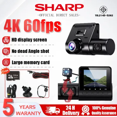 【FREE 64GB Card】Dash cam 4KHD Parking Surveillance Night Vision Panoramic 360° G-Sensor Rear Camera