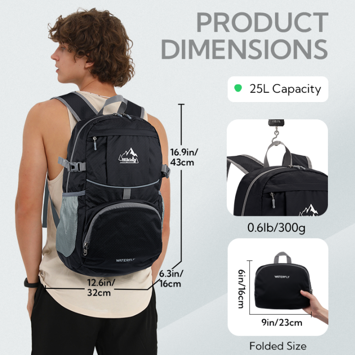 WATERFLY%20Hiking%20Foldable%20Daypack%20Backpack%2025L%20camping%20backpack%20Ultra%20Lightweight%20Packable%20Waterproof%20Outdoor%20Travel%20Day%20Pack%20for%20Woman%20Man%20-%20Image%207