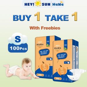 HaNa Baby Diaper Pull-up Pants Korean Diaper 2pack (100pcs) With Freebies Baby Disposable Diapers