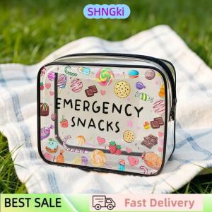 SHNGki Medicine Cosmetic Bag Women Large Capacity Travel Organizer Easy Wipe Clean Toiletry Pouch Daily Use Trip Toiletry Travel Bag