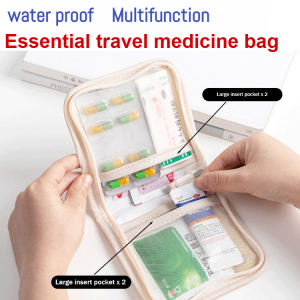 [Travel Essential] Portable Medicine Storage Bag/Compact Pharmacy Pouch/Travel Medicine Organizer/Emergency Medicine Bag Family Health Must Have