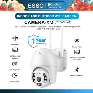 ESSO cctv camera connect cellphone iP66 Outdoor Waterproof 4MP HD 1080p wifi connect With night vision Two-way audio V380 pro App