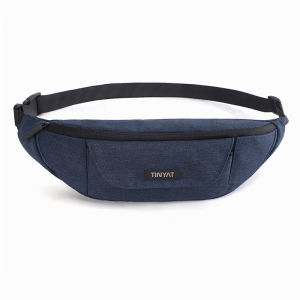 TINYAT Fanny Pack Men Waterproof  Waist Pouch Bag Travel Chest Shoulder Bag Running Belt Bag