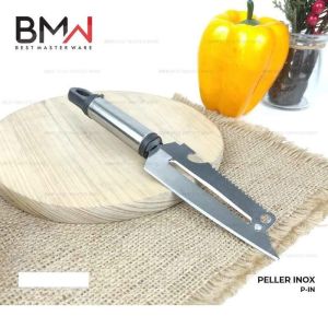 Pengupas Buah Sayur Pembuka Botol Peller Inox Pisau Kupas Buah Pisau Gerigi 4 in 1 BEST MASTER WARE