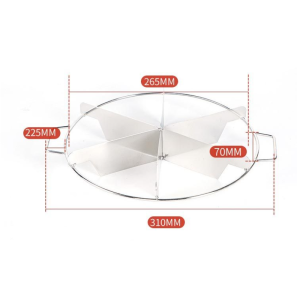 6/8 Piece Stainless Steel Cake Divider Round Equal Portion Cutter Slicer for Mousse Cake Bread Pie