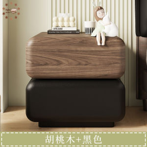 【SG⚡】Medieval-Style Creative Design Rotating Solid Wood Bedside Table Home Bedroom Luxury Simple Modern Storage Cabinet