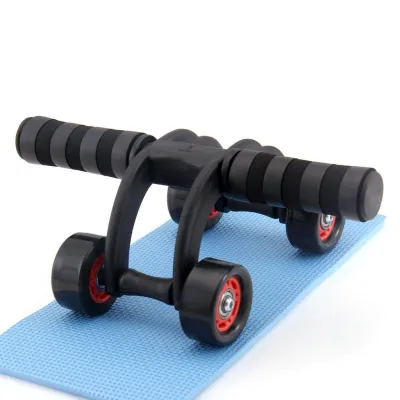 Four Wheel Abdominal Wheel Bearing Roller Roda Senaman 4 Roda ABS Fitness Exercise Gym Trainer Workout Muscle Equipment