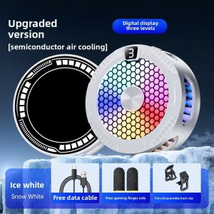 Fast Phone Cooler for Gaming: Semiconductor Cooling Tech with Digital Display High-Speed Portable Mobile Cooler for Extended Play Sessions
