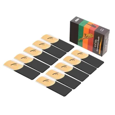 [New and Improved] Reeds Set of 10 for Alto Saxophone Sizes 1.5 2.0 2.5 3 3.5 4 Clear Sound