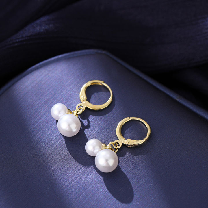 Good Luck Befalls Fashionable S925 Silver Pearl Circle Buckle Gold