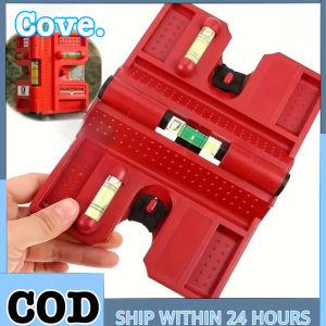 Foldable Magnetic Fence Post Level Adjustable Horizontal Vertical Pipe Angle Ruler Measuring Tool