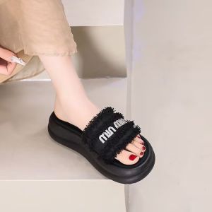 Free Shipping Rhinestone Thick-Soled Sandals For Outdoor Wear Summer New Fashion Versatile Pearl-Style Sandals For Women