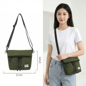 Crossbody Bag with Tactical Drawstring Detail Casual Outdoor Sling for All Occasions