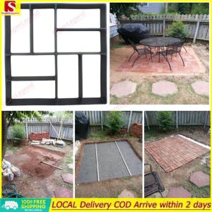 【Big Sale】Garden Pavement Mold DIY Paving Cement Brick Stone Road Concrete Path Maker【SuperLegend】