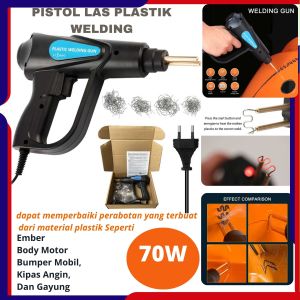 COD KMOON Pistol Las Plastik Rapid Temperature Plastic Welding Gun 70W - XC-70 / alat las listrik plastik body plastik mobil motor terbaru terbaik rekomended murah bumper full set solder mudah model pistol praktis hasil rapi kawat kuat paling tren viral