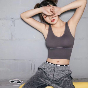 (CLEAR STOCK) W-B003 Wanita-Bra-003 Bra Gym Olahraga Wanita Tanpa Kawat Elastis Underwear Female