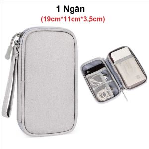 Túi Đựng Phụ Kiện Công Nghệ Pin Sạc Dự Phòng Dây Cáp Sạc Tai Nghe Điện Thoại..Chống Thấm Nước